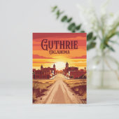 Guthrie USA Postkarte (Stehend Vorderseite)