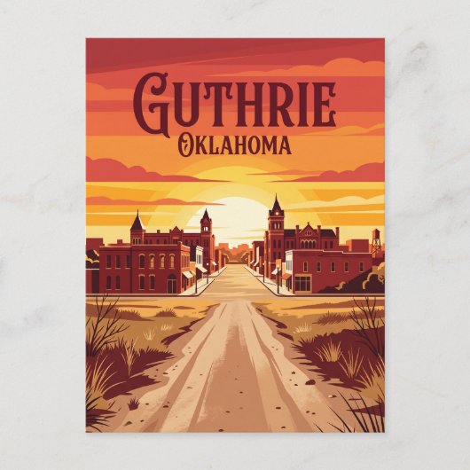 Guthrie USA Postkarte (Vorderseite)
