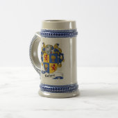 Guthrie Wappen Stein - Familienwappen Bierglas (Vorderseite Links)