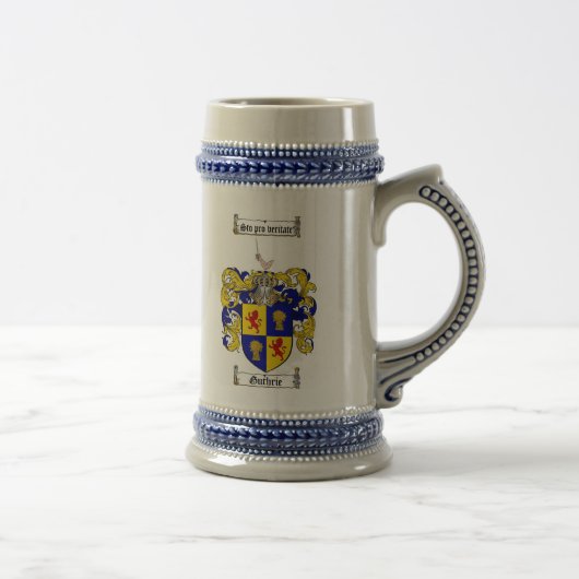 Guthrie Wappen Stein/Guthrie Wappen Stein Bierglas (Rechts)