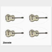 Guthrie's Gitarre "Diese Maschine tötet Faschisten Ovaler Aufkleber (Blatt)