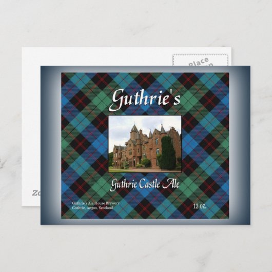 Guthrie's Guthrie Castle Ale Postkarte (Vorne/Hinten)