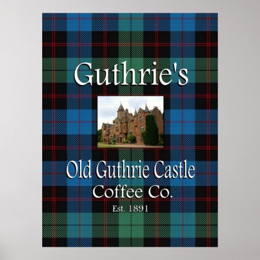 Guthrie's Old Guthrie Castle Coffee Co. Poster (Vorne)