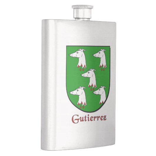 Gutierrez Heraldic Shield Flachmann (Rechts)