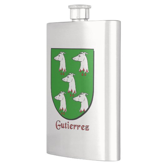 Gutierrez Heraldic Shield Flachmann (Links)