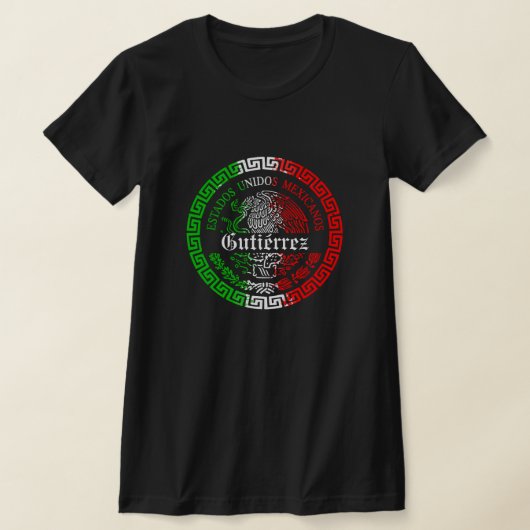 Gutiérrez Nachname México Emblem Shirt (Ablage )