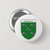 Gutiérrez-Wappen/Familienwappen Button (Vorne & Hinten)