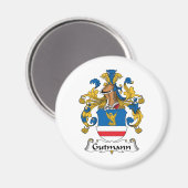 Gutmann Familienwappen Magnet (Vorderseite/Rückseite)