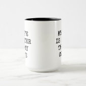 Gutmütige Kaffeekaffee-Tasse für Ehemann aus der E Tasse (Zentrum)