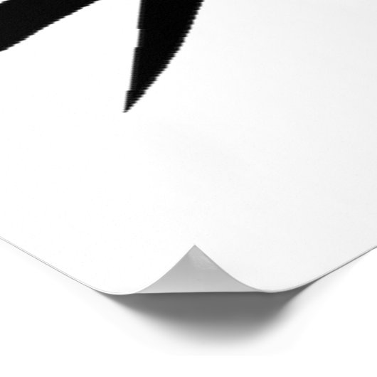 Guts, Daring, Mut-Kalligrafie-Poster Poster (Ecke)