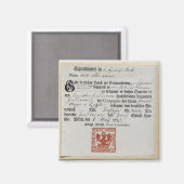 Gutschein, 1759 magnet (Vorderseite/Rückseite)