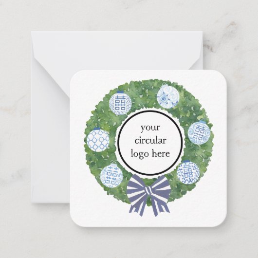 Gutschein-Code für Weihnachten Mitteilungskarte (Vorderseite)