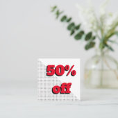 Gutschein, Einpackung oder Treuekarte (Stehend Vorderseite)