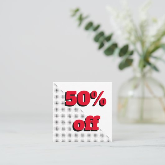 Gutschein, Einpackung oder Treuekarte (Stehend Vorderseite)