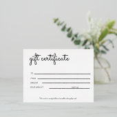 Gutschein Folien Feiertagspostkarte (Stehend vorne)