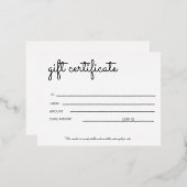 Gutschein Folien Feiertagspostkarte (Vorderseite/Rückseite)