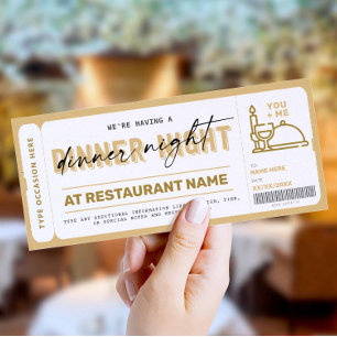 Gutschein für Abendessen