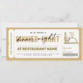 Gutschein für Abendessen (Vorderseite)