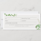 Gutschein für das Geschenkgutschein für Grüne Gesc (Vorderseite)