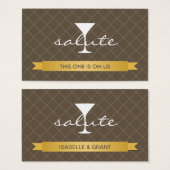 Gutschein für das Party von alkoholischen Getränke (Vorne & Hinten)