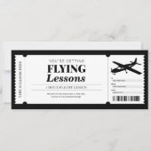 Gutschein für das Pilotprogramm für Flugstunden Einladung (Vorderseite)