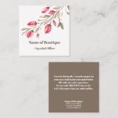 Gutschein für delikate Boutique des Bloom Chic Rabattkarte (Vorne/Hinten)