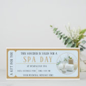 Gutschein für den Tag des benutzerdefinierten Well Einladung (Stehend Vorderseite)