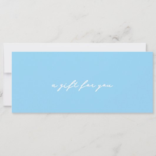 Gutschein für ein Blumengeschenk für Babysitter-Se Einladung (Rückseite)