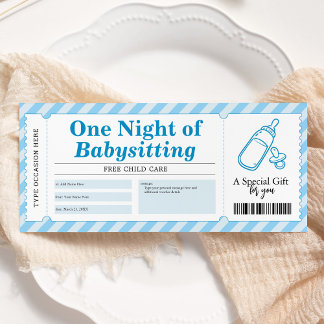 Gutschein für ein Blumengeschenk für Babysitter-Se Einladung