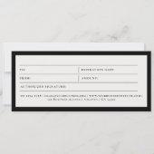 Gutschein für ein Geschenk für Autokinderwagen (Vorderseite)