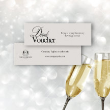 Gutschein für elegante Black Calligraphy Business-