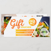 Gutschein für elegante Werbeaktion im Restaurant (Vorne/Hinten)