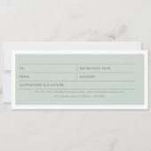 Gutschein für Eucalyptus-Firmenlogos (Vorderseite)