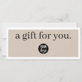 Gutschein für Firmenlogos (Rückseite)