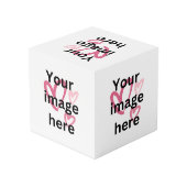 Gutschein für Foto Würfel (Rückseite Schrägansicht)