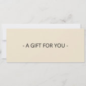 Gutschein für Kaffee und Kuchen Einladung (Rückseite)