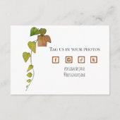 Gutschein für kleine Unternehmen Pink Danke Karte (Rückseite)