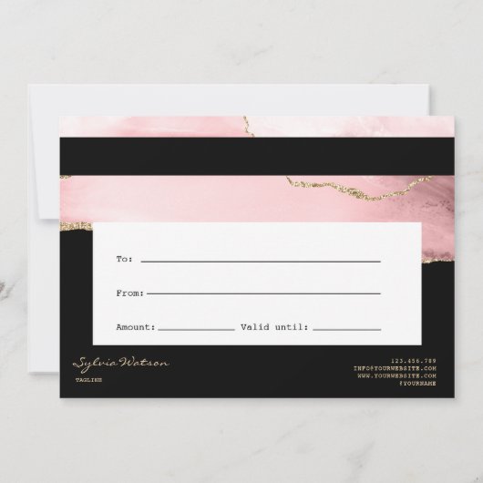 Gutschein für Kreditkarte Logo hinzufügen (Rückseite)