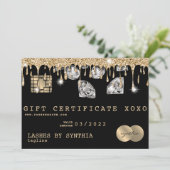 Gutschein für Kreditkarte Logo hinzufügen (Stehend Vorderseite)