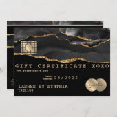 Gutschein für Kreditkarte Logo hinzufügen (Vorne/Hinten)