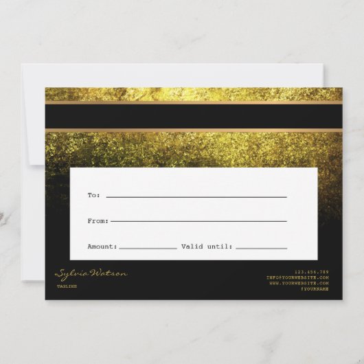 Gutschein für Kreditkarte Logo hinzufügen (Rückseite)