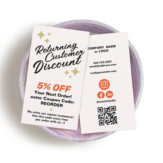 Gutschein für Kundenloyalty Rabattkarte