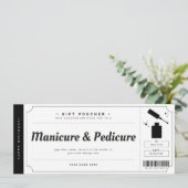 Gutschein für Manicure Pedicure Einladung (Stehend Vorderseite)