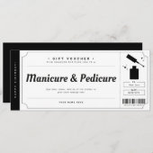 Gutschein für Manicure Pedicure Einladung (Vorne/Hinten)