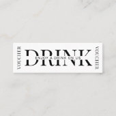 Gutschein für Minimalistische Firmenlogos Mini Visitenkarte (Vorderseite)