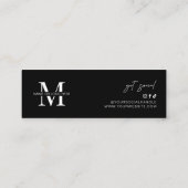 Gutschein für Minimalistische Firmenlogos Mini Visitenkarte (Rückseite)