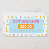 Gutschein für Süßigkeiten (Vorderseite)