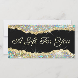 Gutschein für vergoldete Glitzer