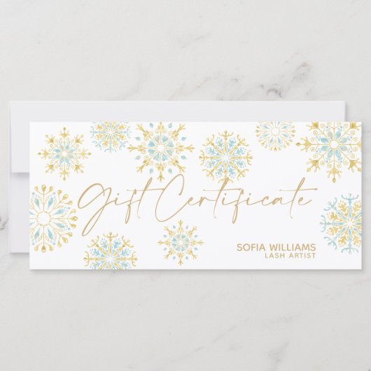 Gutschein für Weihnachts-Geschenkgutscheine hinzuf (Vorderseite)