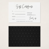 Gutschein für Weihnachtslogos (Vorne & Hinten)